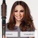 AmoVee 1 Inch Curling Iron Brush - Ceramic Tourmaline Ionic Hot Brush for All Hair Types Dual Voltage Instant Heat & Auto-Off | International Shipping Available - Buy Online on GoSupps.com