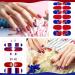 Patriotic 4th of July Nail Wraps - American Flag Nail Polish Strips for Independence Day | Memorial Day Nail Stickers with Nail Buffer File - 12 Sheets (Classic) - Buy Online on GoSupps.com
