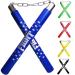 F.A.L. product Nunchucks Rubber Martial Arts Training Nunchucks Nunchakus for Kids Beginner & Adults Practice with Steel Chain blue