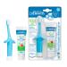 Dr. Brown's Infant to Toddler Toothbrush Set 0-3 Years Blue Real Pear & Apple Flavor 2 Piece Set