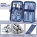 Travel Manicure Set | 8-in-1 Men's & Women's Grooming Kit - Aceoce Professional Nail Care Gift - Buy Online on GoSupps.com
