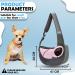 Pet sling carrier bag for small puppy or cat. Hands free dog sling/adjustable strap/strong zipper. Oxford cotton fabric/breathable Mesh. Pets bag for walk/travel/outdoor activities + chewing toy pink - Buy Online on GoSupps.com