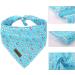 Pet Easter Gift Dog Bandana - Washable Rabbit Egg Design Scarf for Dogs | Adjustable Bib for Small, Medium, Large Dogs (L Blue) - Buy Online on GoSupps.com