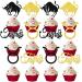 Usumz 24pcs Taurus Cupcake Topper Taurus Birthday Cake Decorations Big Taurus Energy April May Birthday Party Decor Supplies Gold