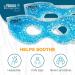 Therapeutic Spa Gel Bead Eye Masks - Hot/Cold Reusable Ice Packs - Set of 2 USA Merchant - Compress Therapy for Puffy Eyes, Dark Circles, Headaches, Migraines - Stress Relief Blue - Buy Online on GoSupps.com