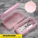 JUXYES Plastic Sterilizing Tray for Nail Art - Portable Sterilizer Organizer Transparent Storage Box for Tools & Accessories (Pink) - Shop Internationally - Buy Online on GoSupps.com