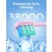 Sonic Electric Toothbrush for Adults and Kids - BAFOVY Rechargeable Power Toothbrush with 6 Brush Heads, 5 Modes, Smart Timer, Fast Charging (Pink) - Buy Online on GoSupps.com
