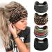 Kavya Wide Headbands for Women's Hair Soft Hair Bands for Women Yoga Ladies Headband Elastic Headbands Knotted Head Bands Adult Women Hair Scarf Fashion Hair Accessories SET-1