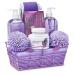 Spa Gift Baskets for Women and Men - Lavender & Jasmine Home Spa Set | Bath and Body Gift Basket | Perfect Father's Day & Birthday Gift - Buy Online on GoSupps.com