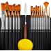 Premium 16-Piece Artist Paint Brush Set with Bonus Tools and Case - Ideal for Watercolor, Oil, Acrylic Painting - for Kids, Adults, Professionals - Buy Online on GoSupps.com
