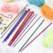 23-Piece Tunisian Crochet Hooks Kit: Bamboo Knitting Needle Set + Colorful Aluminum Hooks - Buy Online on GoSupps.com