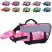 Vivaglory dogs with removable front-wheel drive rescue vest with reflective caps & additional upholstery for swimming & boating Camo Pink L L: 63-78cm (chest circumference) Camo Pink