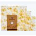 Reusable Beeswax Food Wrap 3-Pack - Eco-Friendly Biodegradable Sustainable Storage - Beeswax Paper Wraps in 3 Sizes (S M L) - Buy Online on GoSupps.com