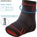 AGILE NOW Foot Bandage Set of 2 - Ankle Support & Compression Bandage (L) Red - Optimal Comfort for Athletic Activities - Buy Online on GoSupps.com