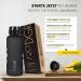 720 DGree Uberbottle 1.5L - BPA-Free Leak-Free Sports Water Bottle with Fruit Container | Large XL Tritan for Gym Hiking Workout - Onyx Black - Buy Online on GoSupps.com