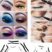 6 in 1 Eyeliner Stencils for Perfect Winged Eye Makeup - Cat Eyeliner & Eyeshadow Stencils Included - Buy Online on GoSupps.com