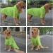 Lovelonglong Fashion Hooded Pet Dog Raincoat - Lightweight Zipper Closure Rain Poncho with Reflective Strip - Green XXXXL (100lbs) - Buy Online on GoSupps.com