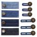 Button Extender for Jeans Adjustable Waist Extender Waistband Extender for Mens & Women Trousers Elastic Waist Extenders for Pants Shorts Jeans Skirts and Pregnant Trousers - Black & Blue-10 Pcs Style 2