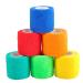 Berolle 6 Rolls 30 Yards Pet Vet Wrap Cohesive Bandages Self Adhesive Bandage Non-woven Elastic Sports Bandages for Wrist and Ankle Sprains Swelling(5cm Wide)