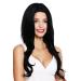 WIG ME UP - LC128-1 wig ladies wig long slightly wavy middle parting black