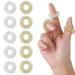 Prasacco 12 pieces Finger Massager Finger Massage Ring Stainless Steel Anti Stress Finger Massage Sir Acupressure Ring for children adult office workers to reduce stress (gold silver)