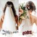NUOBESTY 2 Set Wedding Hair Clips Combs Bridal Wedding Hair Pins Bridal Wedding Hair Side Combs Twist Spiral Pearl Hair Pins Clips for Women for Brides Women - Buy Online on GoSupps.com