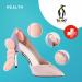 Biped Health Heel Cushions - 3 Pairs Self-Adhesive Heel Protectors for Large Shoes | Bladder & Wound Prevention | Z2804 Black 6mm - Buy Online on GoSupps.com