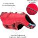 Kurgo Surf 'n Turf Dog Life Jacket Flotation Vest - Reflective Adjustable Large-Red - Buy Online on GoSupps.com