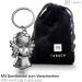 Fabach Guardian Angel Keyring - Silver Heart Star Keychain Gift for Girlfriend | Lucky Charm & Angel Fortune Jewelry - Buy Online on GoSupps.com