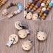 5-Pack Metal Wooden Baby Pacifier Clips - Infant Soother Clasps & Holder Accessories | International Shipping - Buy Online on GoSupps.com