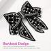 SOIMISS Large Bow Hair Clips Rhinestone Pearl Hair Pins Beads Bowknot Alligator Clips Barrette Vintage Glitter Bobby Pins for Women Girls Party Hair Accessories (Black) - Buy Online on GoSupps.com