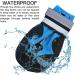Waterproof Dog Shoes for Small & Medium Dogs - 4 Piece Set with Reflective Straps & Anti-Slip Sole - Winter Paw Protectors in Blue - Buy Online on GoSupps.com