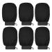 KEYRI 6 pieces of peeling glove exfoliating gloves for women scrub water medium for bathing or showering peeling glove for skin massage remove dead skin remove sungness (black)