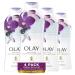 Olay Fresh Outlast Soothing Orchid & Black Currant Body Wash 22 oz (4 Count) Soothing Orchid & Black Current (Pack of 4)