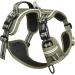 Premium Heele Dog Harness & Crockery for Large Dogs | Adjustable Reflective Anti-Pull Design - Uni-Green 43-86cm - Buy Online on GoSupps.com