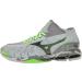 Mizuno Men's Wave Tornado X Mid Volleyball Shoes - Grey/Green Gecko | Size 15 D US - Buy Online on GoSupps.com