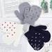 Kids Winter Warm Knitted Dinosaur Paw Star Mittens for 1-4 Year Olds - Buy Online on GoSupps.com
