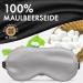 Liebesfreunde 100% Real Silk Eye Mask | Comfortable Sleep Mask for Men & Women | Soft Blindfold in Silver Grey - Buy Internationally! - Buy Online on GoSupps.com
