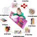 KINSPORY Art Supplies 228 Pack with Double-Side Trifold Easel - Creative Drawing and Coloring Kit for Beginners and Kids - Pink 228PC - Buy Online on GoSupps.com