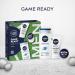 NIVEA MEN Game Ready Gift Set (3 Products) Men's Skincare Gift Set with Shower Gel Face Wash and Moisturising Creme Perfect as Christmas or Birthday Gift - Buy Online on GoSupps.com