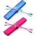 Newbee Fashion Portable Compact Reading Glasses - Slim Design Metal Rimless - 2 Pack (Blue & Red 2.75) - Lightweight Comfort Fit - International Shipping Available - Buy Online on GoSupps.com