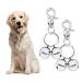 Cat & Dog Collar Bell Pack of 2 Extra Dog Bell for Pet Tracking & Saving Wildlife Birds Durable Iron Split Ring & Lobster Bell Clip Silver