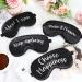 Inspirational Silk Eye Masks - 8 Pcs Set for Women and Men | Adjustable Strap, Blackout Eyeshade for Sleeping | Soft Blindfold - Buy Online on GoSupps.com