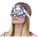 Jasmine Silk 100% Pure Silk Filled Eye Mask/Sleeping Mask Sleep Mask with Ajustable Comfortable Strap (Blue and White Porcelain) - Buy Online on GoSupps.com