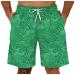 Ronony Men Short Summer Shorts Leisure Loose Fit Short Pants Lace Shorts Men Jogging Pants Fitness Home Sport Sports Horts Bermuda Fitness Shorts Beach Pants Training Pants Tennis Pants 4xl 001#Green