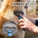 SuRbelle 2-Sided Deshedding & Dematting Rake Brush for Dogs/Cats - Professional Dematting Comb for Mats, Tangled & Thinning Hair Removal - No Scratch Design with Free Hair Remover - Buy Online on GoSupps.com