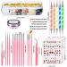 JOYJULY Nail Art Kit: Brushes, Dotting Tools, Rhinestones, Stickers, Glitters & Sequins - Free Pink Included - Buy Online on GoSupps.com