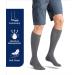 Compression Socks Knee High 15-20 mmHg Closed Toe Cool Black XL for Full Calf - Improve Circulation & Comfort - Buy Online on GoSupps.com