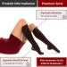 RIEMTEX Medical Compression Stockings Class 2 CCL2 23-32 mmHg - Women's Closed Tip Calf Stockings Premium Series 3211A Size 3 Brown - International Shipping - Buy Online on GoSupps.com