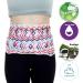 Organic Charcoal Bamboo Castor Oil Pack with Adjustable Straps for Ultimate Comfort - Liver Detox, Digestion, Constipation Relief - Red/Blue Stripe - Buy Online on GoSupps.com